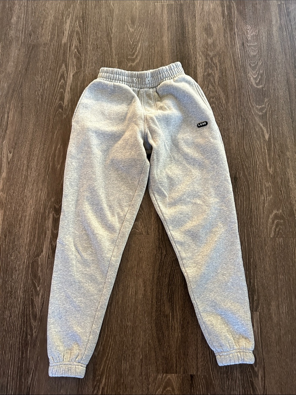 LSKD Mens Gray Fleece Jogger Pants - Lightweight Comfort